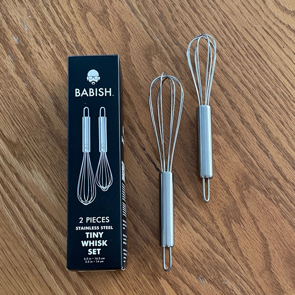Babish Stainless Steel Tiny Whisk Set 🌺